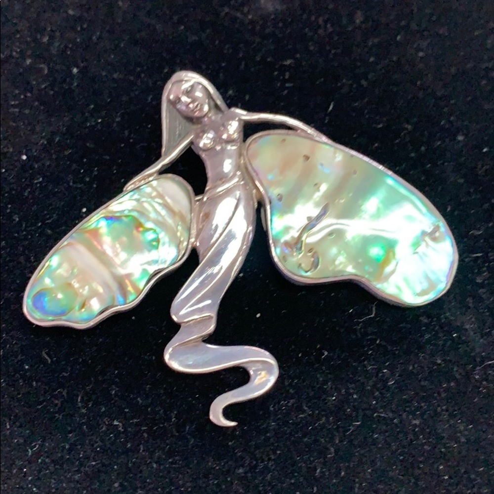 Vintage Silver Art Nuevo Pin